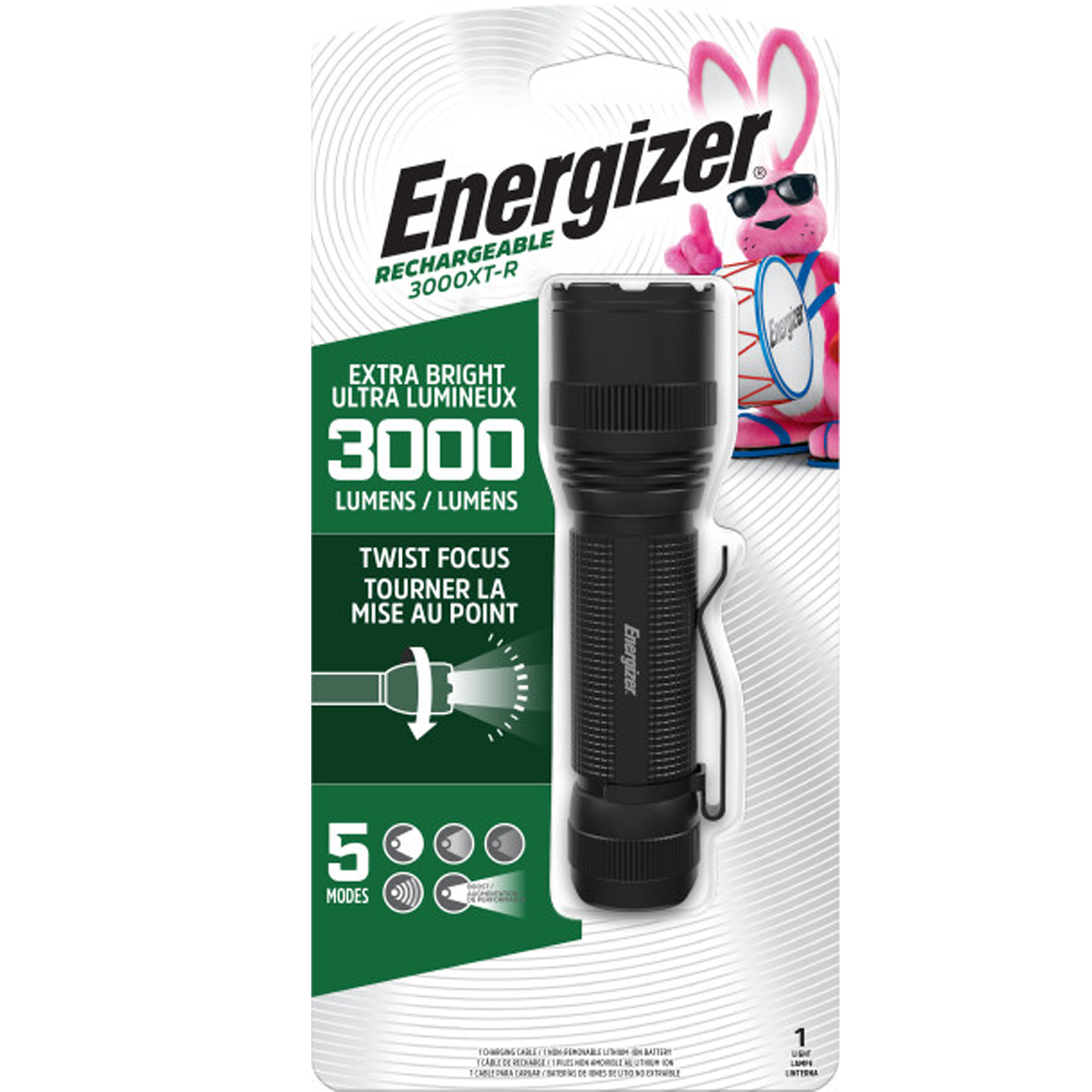 Energizer 3000XT-R Rechargeable Tactical LED Flashlight