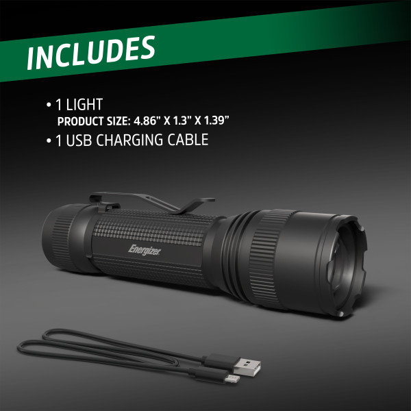 Energizer 3000XT-R Rechargeable Tactical LED Flashlight