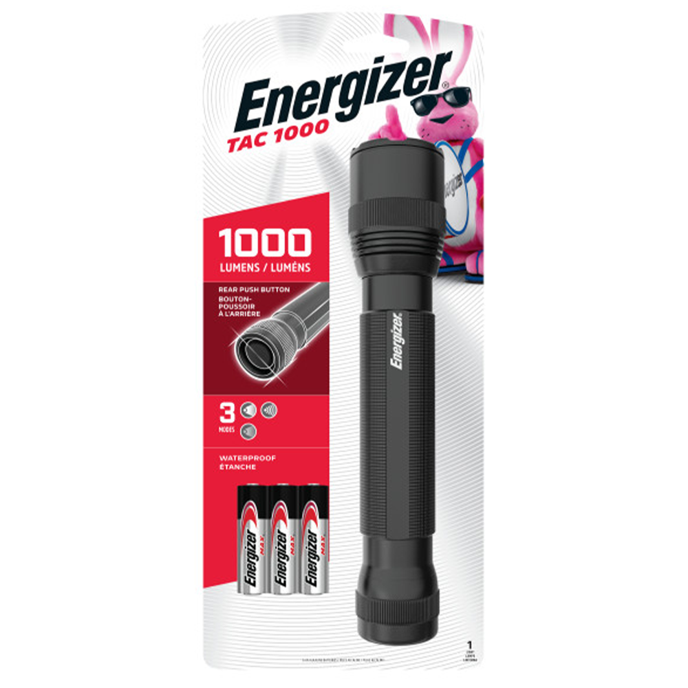 Energizer TAC 1,000 Lumen LED Tactical Metal Flashlight